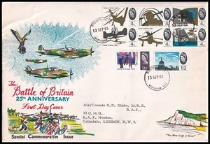 1965 GB Battle of Britain Ord FDC Biggin Hill Westerham Kent CDS - Imagen 1 de 2