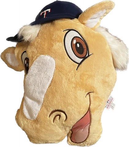 New Texas Rangers Nogginz Plush Toy MLB Stuffed Mascot Pillow Cover