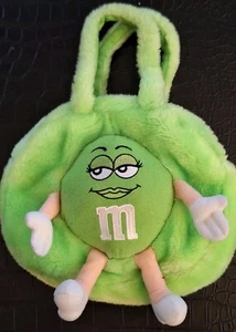 M&Ms Ms Green Plush Bag See Photos For Measurements - Picture 1 of 11