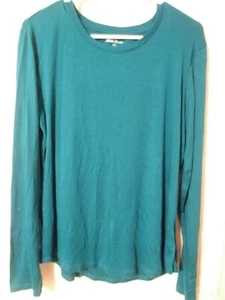Womens Eddie Bauer Turquoise Long Sleeve Pullover. Size XL - Picture 1 of 4