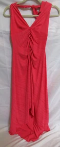 Wishes Wishes Wishes Coral Womens Halter Embellished Midi Dress See Desc EUC - Picture 1 of 7