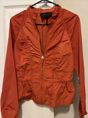 bcbg max azria 夹克 Burt 橙色 M 码风衣 — 第 1/4 张图片