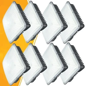 8Pcs LED Canopy Light 70W ETLus-Listed 5500K Daylight White 8400Lumen 110-130Vac - Picture 1 of 11