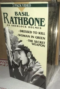 Basil Rathbone as Sherlock Holmes: Dressed to Kill/Woman in Green/ Secret Weapon - Picture 1 of 2