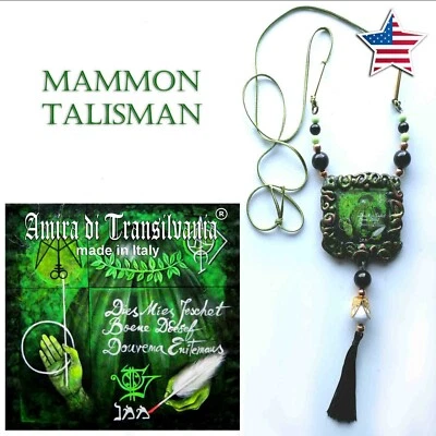 Talisman Pendant Amulet Magic Ritual Pendant Mammon Attraction Money Wealth Rich - Image 1 of 4
