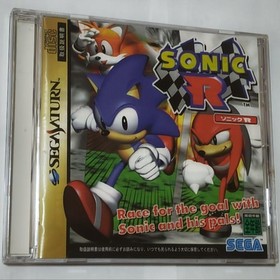 Sonic R Sega Saturn Racing Game with Spine Card and Manual used