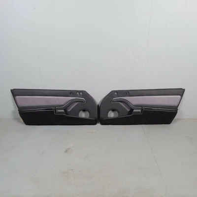 1995-1998 Porsche 911 993 Door Panels Pair Set Left Right Pair Black Leather OEM - Image 1 of 4