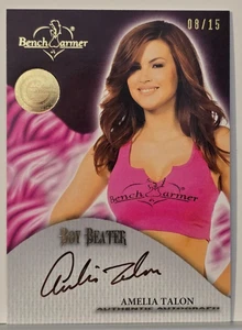 Amelia Talon #8 of 15 Made ~ 2017 Boy Beater Signed Card ~ Bench Warmer - Picture 1 of 2