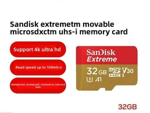 SanDisk Micro SD Card Extreme Memory Card 32 GB 4K Ultrafast Gold Card - Picture 1 of 2