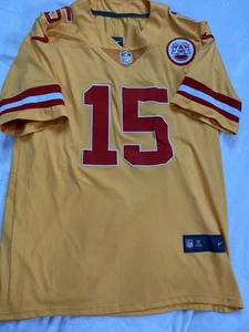 Camiseta deportiva cosida amarilla pequeña Nike Kansas City Chiefs Patrick Mahomes #15 para hombre en muy buena condición - Imagen 1 de 16