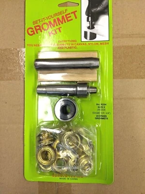 3/8" Brass Grommet Kit 24 grommets - Image 1 of 2