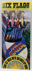 Vintage 1984 Six Flags St. Louis Rail Blazer Prospekt Achterbahn - Bild 1 von 5