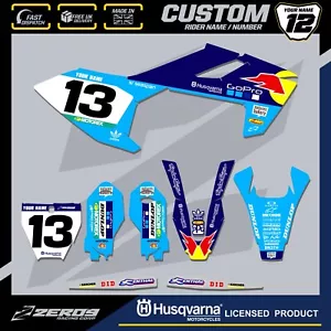 HUSQVARNA 85 MOTOCROSS GRAPHICS PERSONALIZADO MX KIT TC 85 PRO G AZUL/AZUL - Imagen 1 de 7