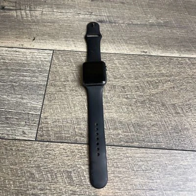 Apple Watch Sport 1 Gen 7000 Series Smartwatch Black Strap 42mm Aluminum Case - Image 1 of 4