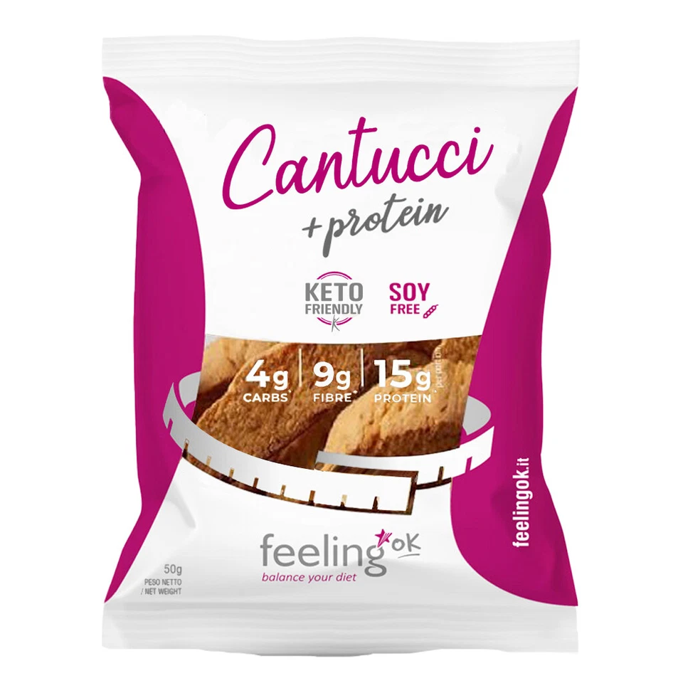 FEELING OK CANTUCCI + PROTEIN 50 GR Mandorla