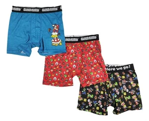 Boys Small 6 Super Mario Bowser 3-Pack Boys Boxer Briefs Athletic Underwear Gift - Picture 1 of 4