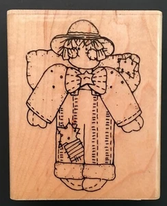 RAGGEDY DOLL TOY JULY LITTLE SAM JRL Design Wood Rubber Stamp - Bild 1 von 5