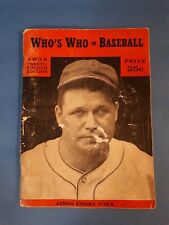 Who's who in  baseball 1939 James Emory Foxx magazine 