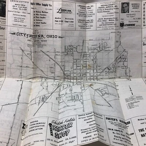 Mapa vintage del condado de Medina Ohio Medina de los años 50 - Imagen 1 de 19