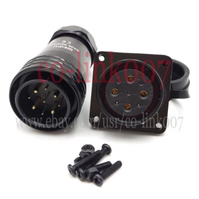 WEIPU SA28 9Pin Panel Mount Aviation Connector, Electrical Power Wire Connector - Image 1 of 4