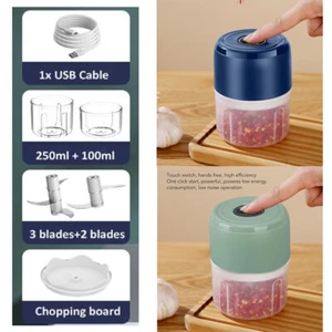 100/250ML Electric Garlic Food Chopper Onion Chopper Grinder Blender Crusher USB - Picture 1 of 48