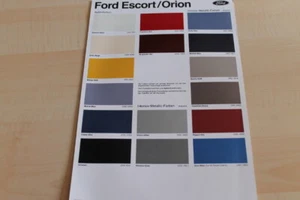 131135) Ford Escort Orion - Farben & Polster - Prospekt 02/1986 - Bild 1 von 1