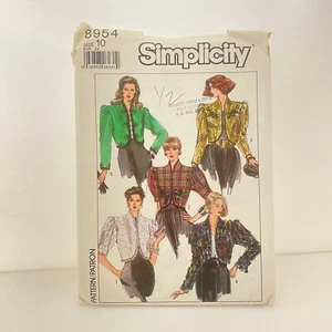 #8954 Chaqueta Forrada Simplicity Misses Patrón Costura Talla 10 - Imagen 1 de 4