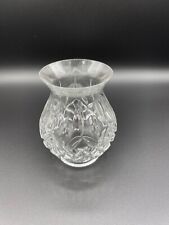 Small Pressed Clear Glass Lamp Shade 2 1/2" Base Approx. 5"H 3 1/8" Opening