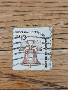 US Stamp "Proclaim Liberty" Liberty Bell 13c Used - Picture 1 of 2