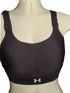 WOMENS UNDER ARMOUR SPORTS BRA HIGH IMPACT; BLACK; 32 C - Picture 1 of 5