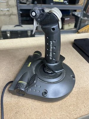 Saitek ST220 PC Flight Stick & Throttle Joystick Flight Simulator - NOT TESTED - Image 1 of 4