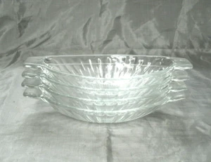 Cristal d'Arques Durand QUADRO Set of 4 Ice Cream Sundae Banana Split France EC - Picture 1 of 3