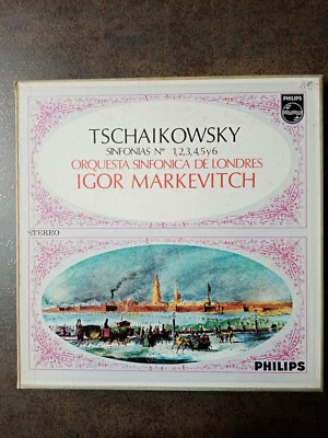  6 symphonies Tchaikovsky coffret 6 vinyles PHILIPS 1968, O.S.L. Markevich - Photo 1/4