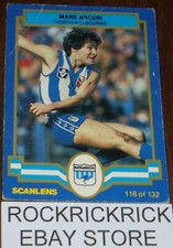 AFL / VFL CARD 1986 NORTH MELBOURNE (MARK ARCERI 118/132) SCANLENS (57)