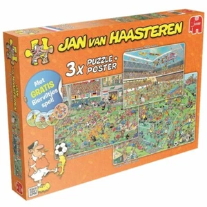 Pack de 3 puzzles Jan van Haasteren thème Foot - Jumbo - Photo 1/2