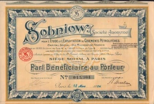 SOBNIOW dd 1924 ( Oil France / Poland ) - Picture 1 of 1