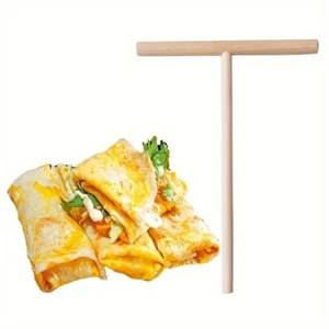 Crepe Pancake Spreader T-Shape Tool Kitchen Wooden Batter Food Utensil - Picture 1 of 6