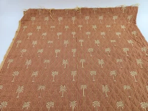 1+ yd Embroidered Palm Trees Diamond Quilted Upholstery Fabric Waverly Cateby - Picture 1 of 5
