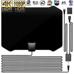 DeveSouth 60-80+Miglia Amplificatore Antenna TV Ultra Interno Alta Ricezione Amplificata - Foto 1 di 7