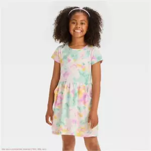 Girls' Tie Dye Dress -Cat & Jack Light Cream XL *SEE DEAL!!!* - Picture 1 of 3