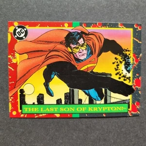 Tarjeta prototipo promocional Bloodlines #P3 Last Son of Krypton Superman 1993 Skybox - Imagen 1 de 2