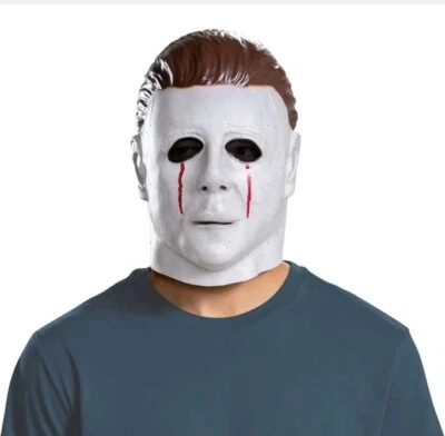 Michael Myers Full Vinyl Mask Bleeding Eyes Halloween II  Costume NWT - Image 1 of 3