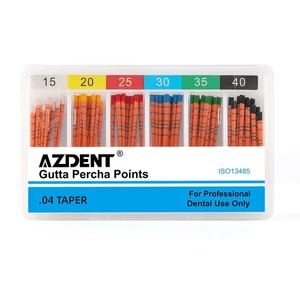 60pcs Dental Endo Gutta Percha Points With Scale Taper 0.04 15-40# Endodontics - Picture 1 of 13