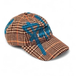 Cappello berretto spruzzato Palm Angels $305 Houndstooth Check PXP - Foto 1 di 3