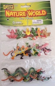 Neu! Boley Nature World Sammelfiguren Eidechsen, Frösche, Schlangen - Bild 1 von 3