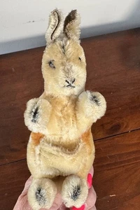 Steiff Kangaroo Vintage 1960s Mohair w Pouch Stuffed Animal (no baby) Germany - Picture 1 of 10