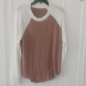 Camicia a maniche lunghe bicolore avorio e marrone chiaro, Sonoma Med - Foto 1 di 2