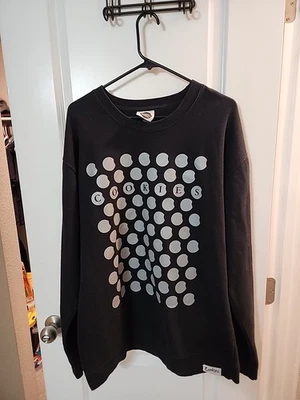Sudadera Pullover Cookies SF Marca Para Hombres Talla XL Cuello Redondo Negra Difícil de Encontrar Berner  Foto 1 de 4