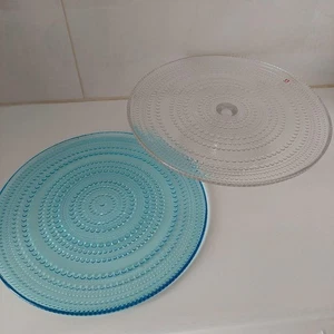 Iittala Kastehelmi Plato para Servir Pasteles Soporte Set 31cm Plato Oiva Toikka - Imagen 1 de 7