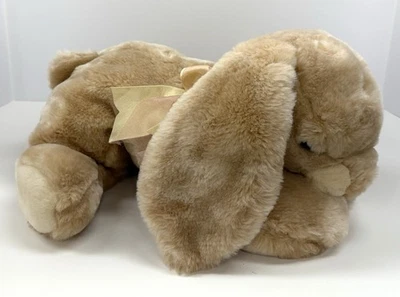 Винтажный коричневый кролик Animal Alley с утяжеленными лапами 14 дюймов гибкая плюшевая игрушка - Изображение 1 из 4